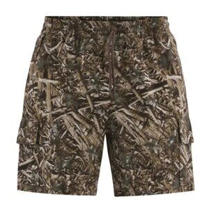 No Boundaries Men's & Big Men's Twill Cargo Shorts, Forest Camo
